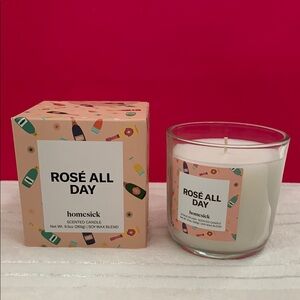 Rose All Day Scented Candle Soy Wax Blend Fruity Citrus Tropical